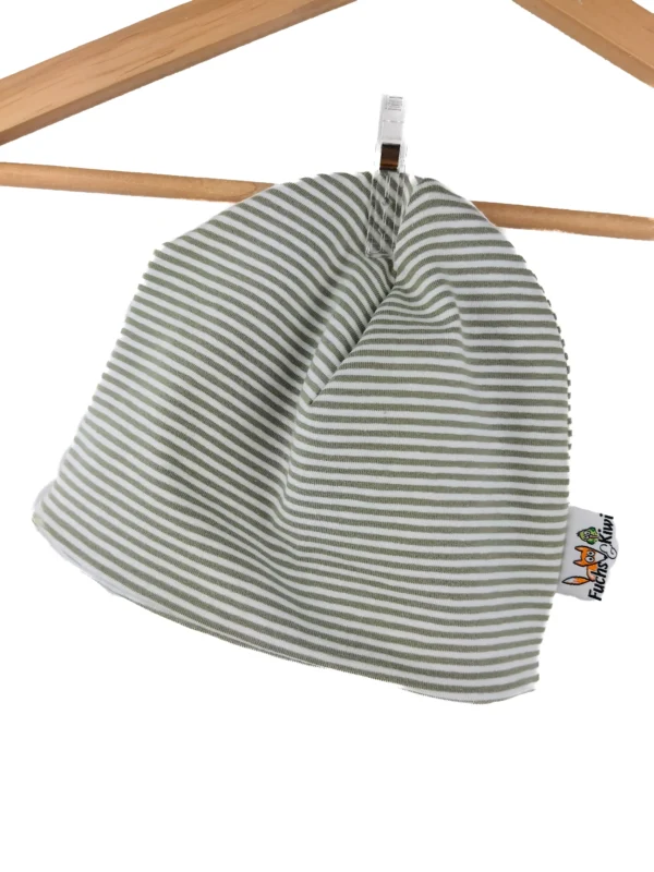 Beanie Streifen salbei