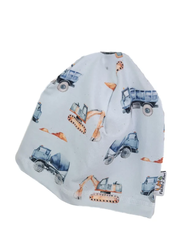 Beanie Baustelle blau