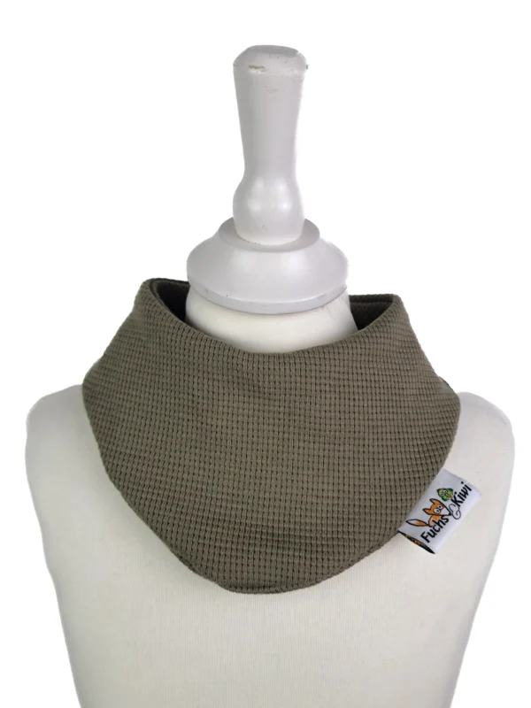 Halstuch Waffeljersey khaki
