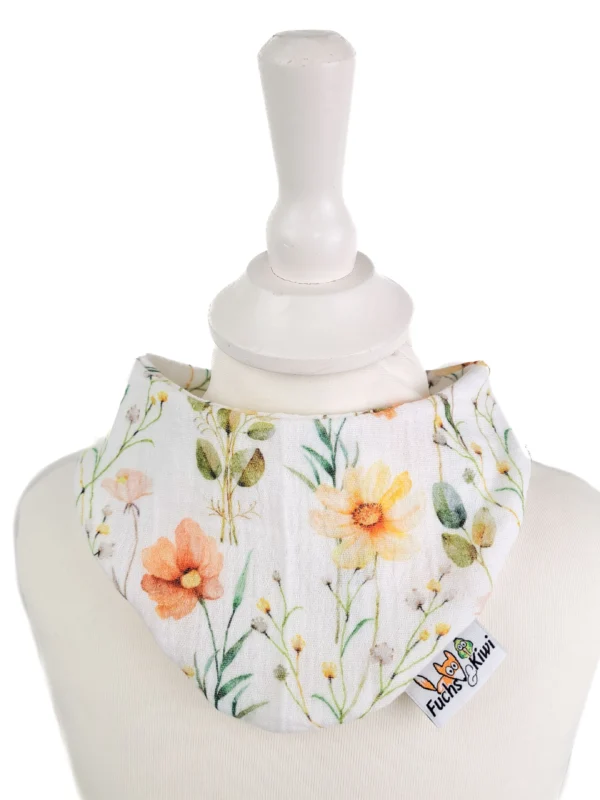 Halstuch Musselin Sommerblumen pastell