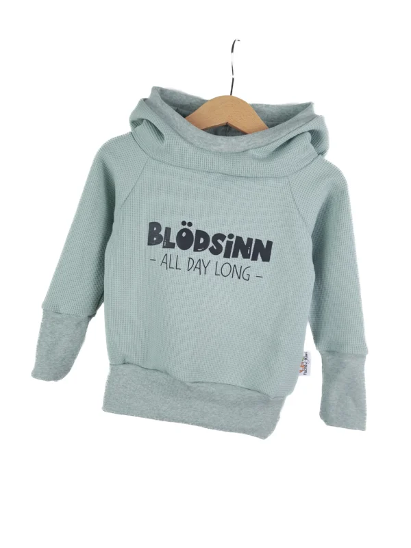 Hoodie Blödsinn all Day long-Patch mint