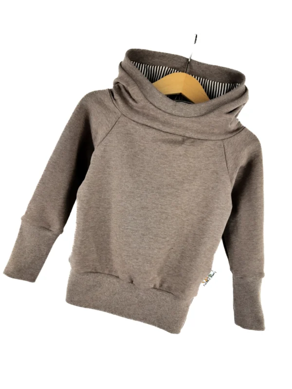 Hoodie Streifen braun