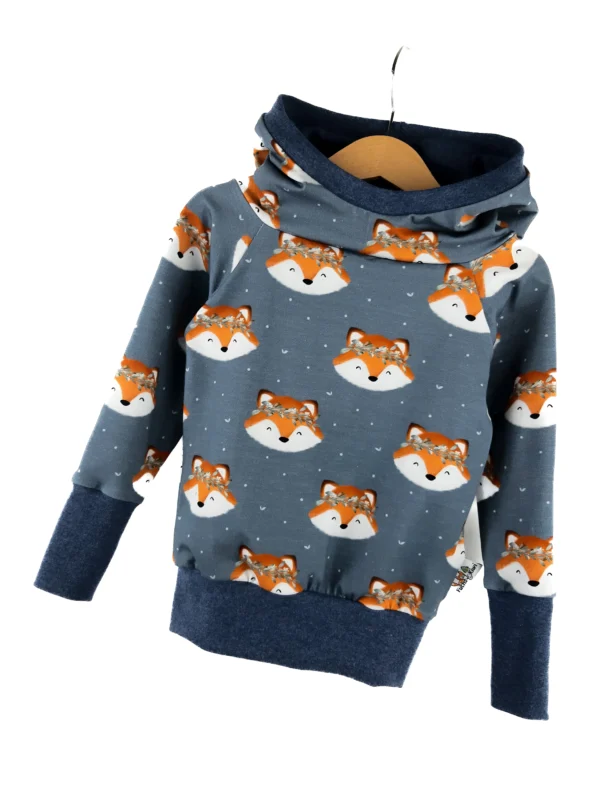 Hoodie Fuchsi blau