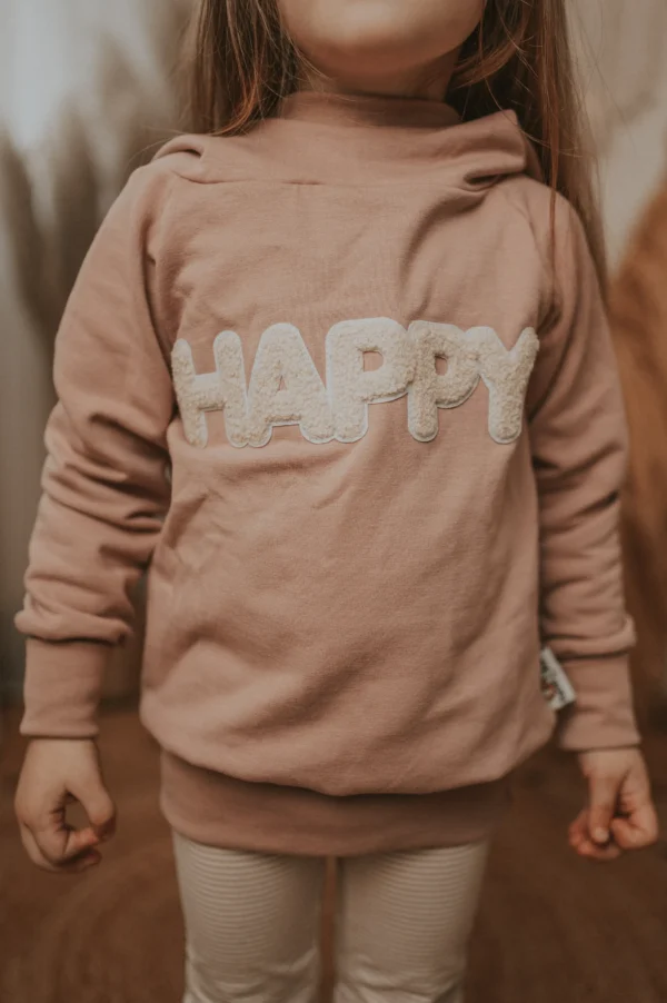 Hoodie Happy-Patch altrosa – Bild 2