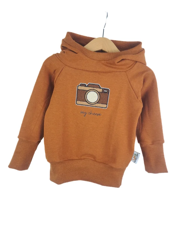 Hoodie Kamera-Patch rost