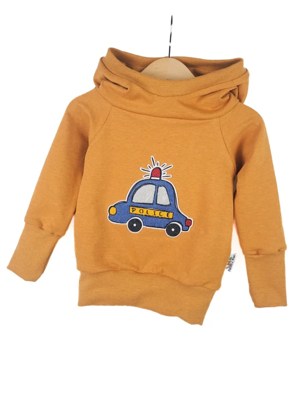 Hoodie Polizei-Patch senfgelb