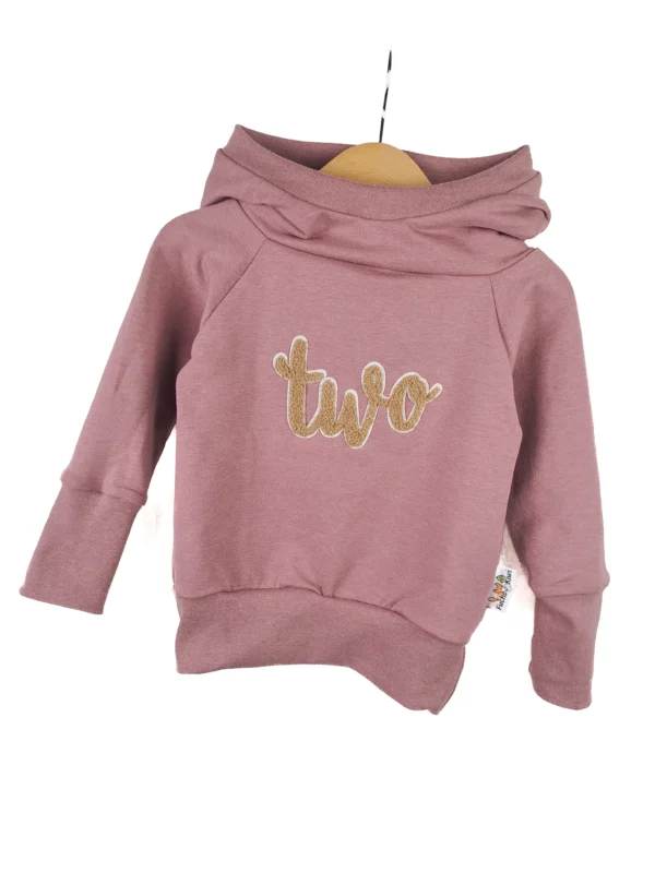 Hoodie Two-Patch rosa