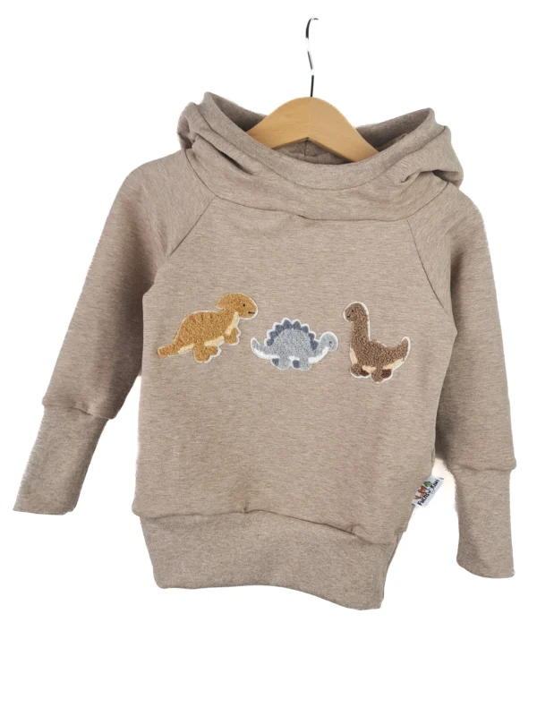 Hoodie Dinolieblinge-Patch sand