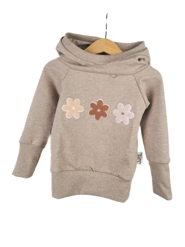 Hoodie Blumenlieblinge-Patch sand