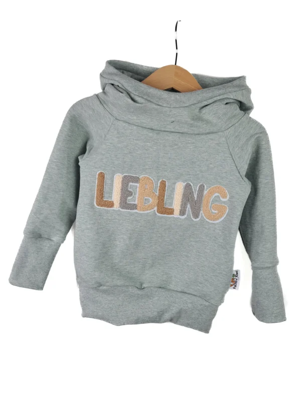 Hoodie Liebling-Patch mint