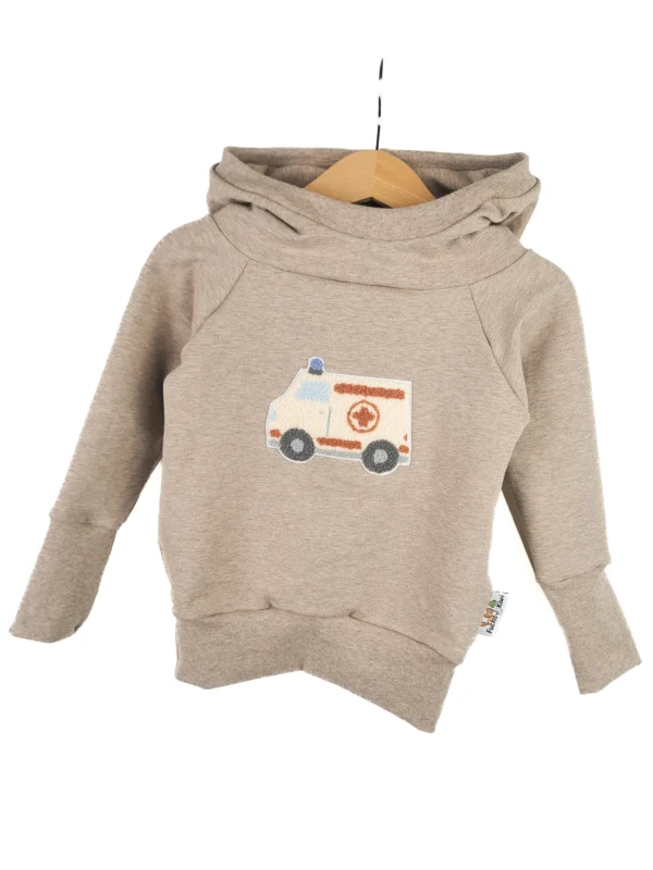 Hoodie Krankenwagen-Patch sand