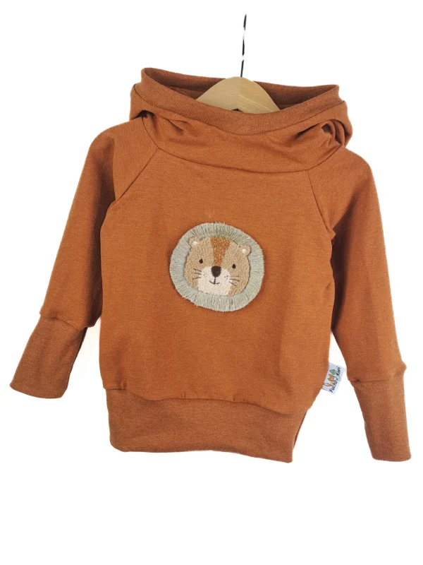 Hoodie Löwenliebling-Patch rost