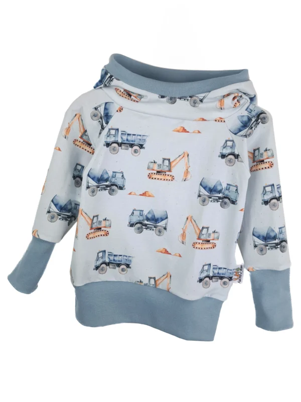 Hoodie Baustelle blau