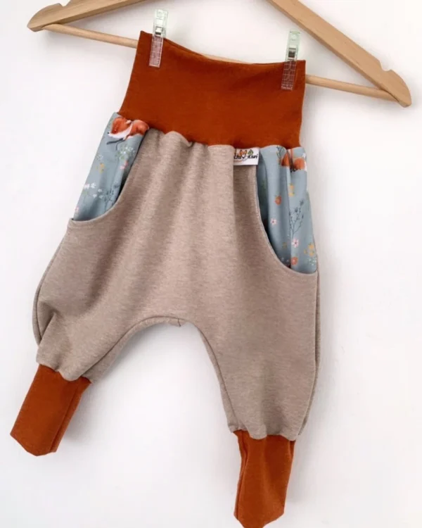 Pumphose mit Taschen SAND MELIERT
