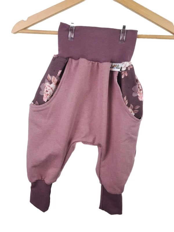 Pumphose mit Taschen altrosa meliert mit Lovely Flowers