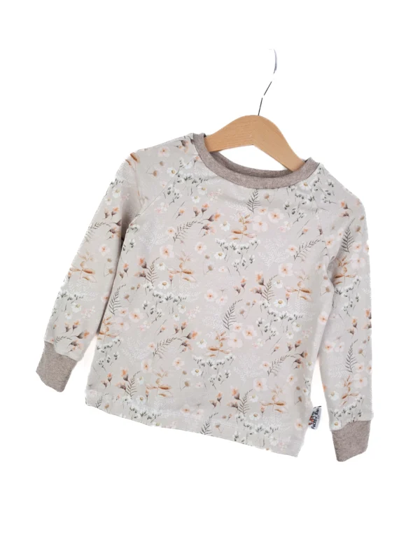 Langarmshirt Blümchen sand