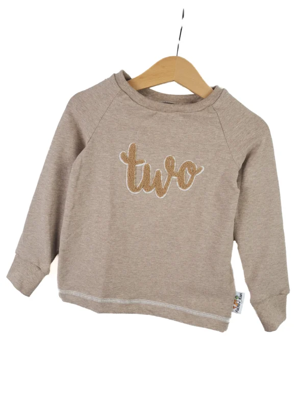 Langarmshirt Two-Patch sand