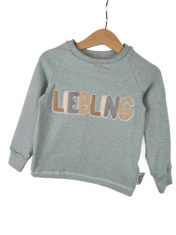 Langarmshirt Liebling-Patch mint