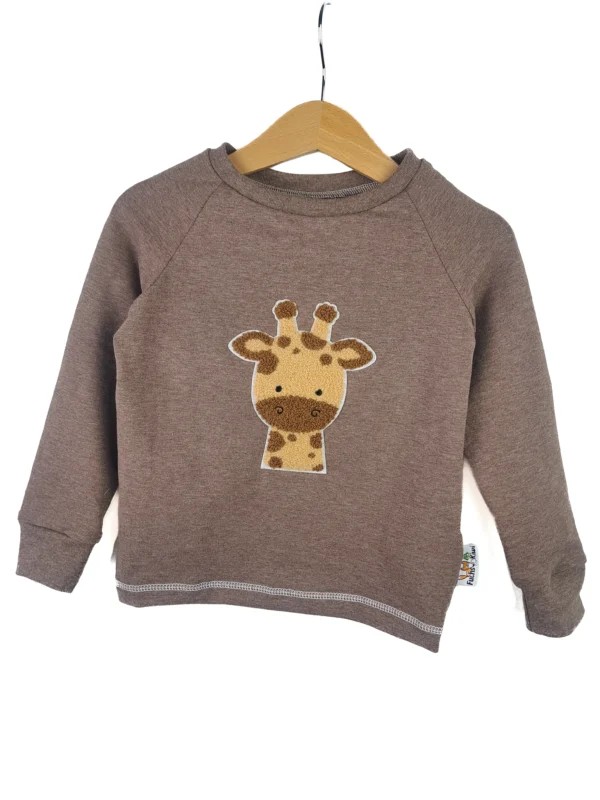 Langarmshirt Giraffenkopf-Patch