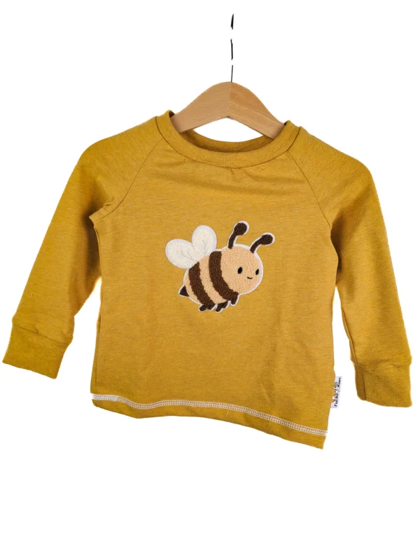 Langarmshirt Biene-Patch