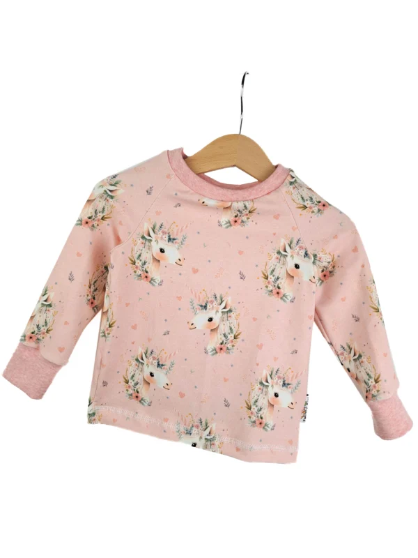 Langarmshirt Einhorntraum rosa