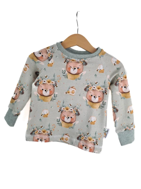 Langarmshirt Bienenbär