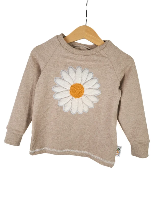 Langarmshirt Gänseblümchen-Patch sand