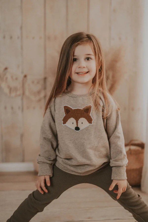 Leggings Waffeljersey khaki – Bild 2