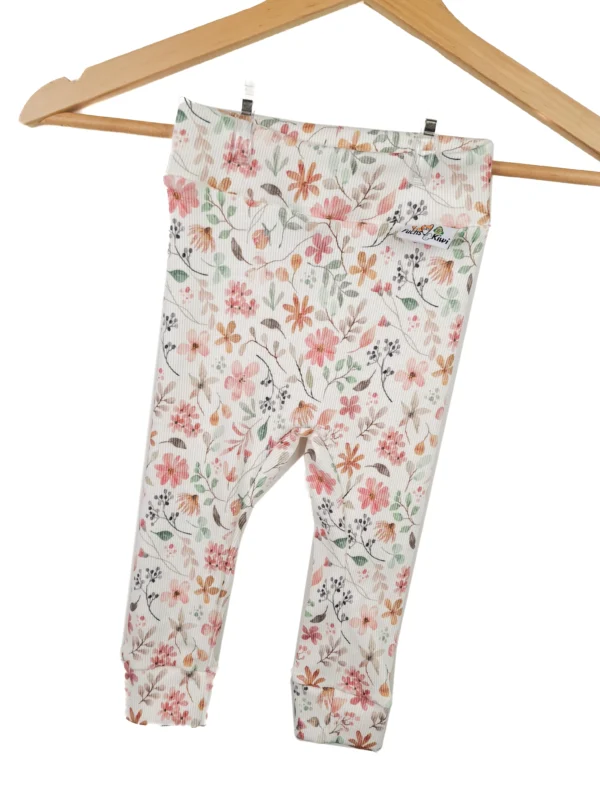 Leggings Feinripp Blumenwiese
