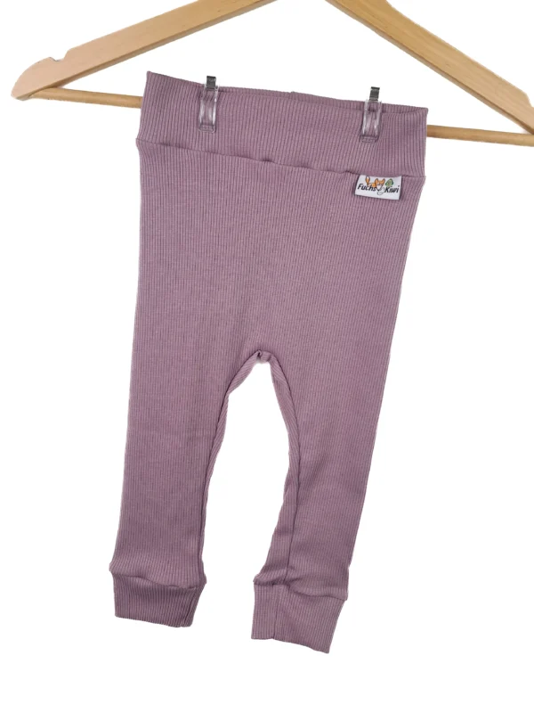 Leggings Feinripp mauve