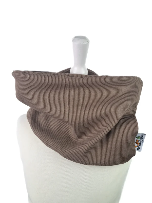 Loop Feinripp taupe
