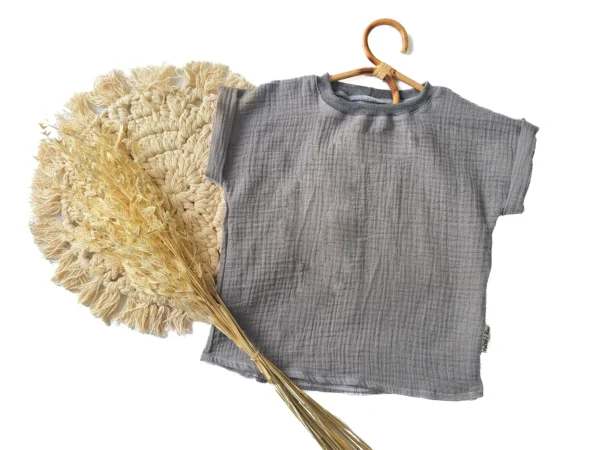 Shirty  Musselin grau