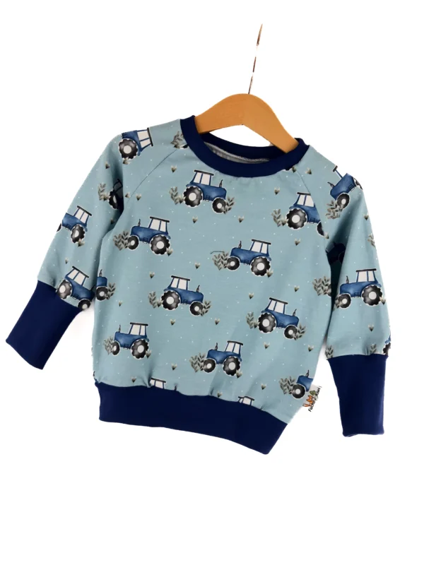 Pullover Traktoren blau