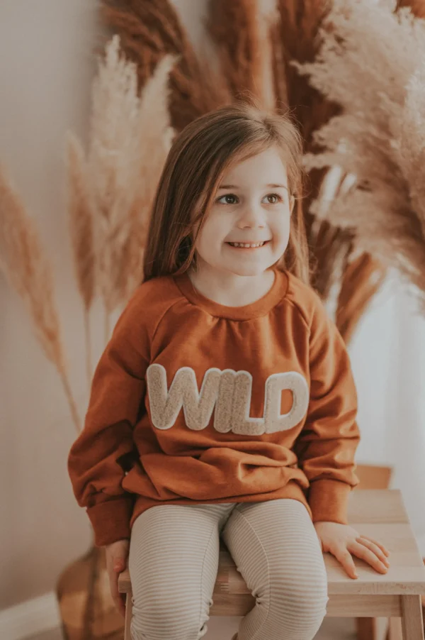 Pullover Wild-Patch rost – Bild 2