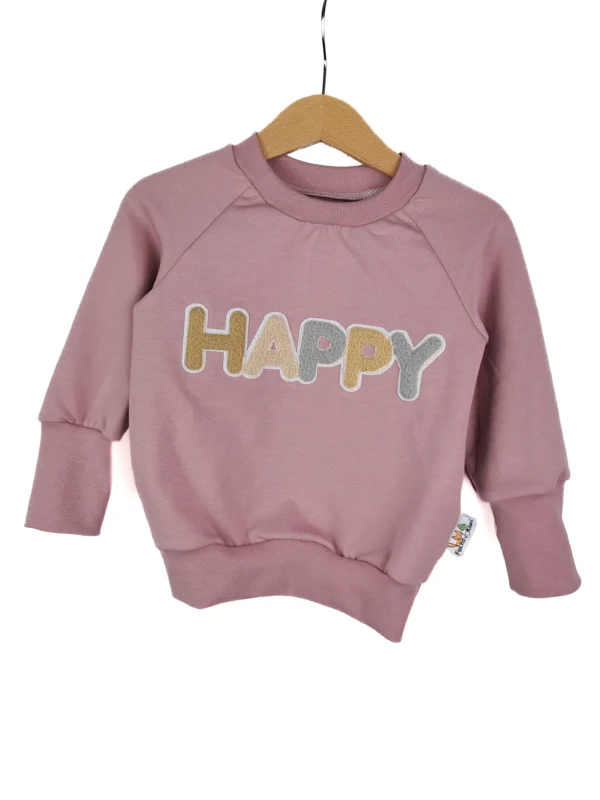 Pullover Happy-Patch altrosa