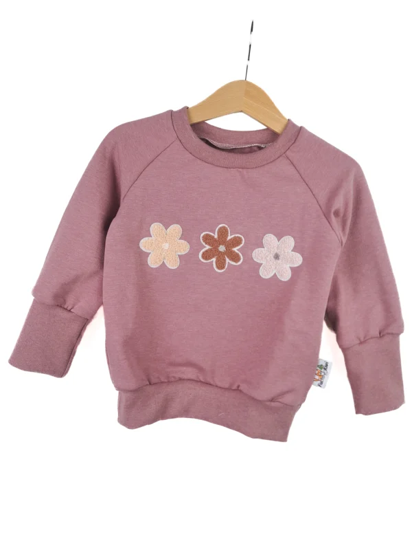 Pullover Blumenlieblinge-Patch altrosa
