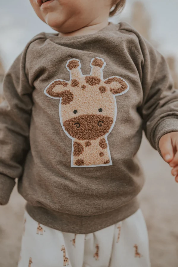 Pullover Giraffenkopf-Patch – Bild 3