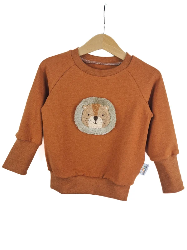 Pullover Löwenliebling-Patch rost