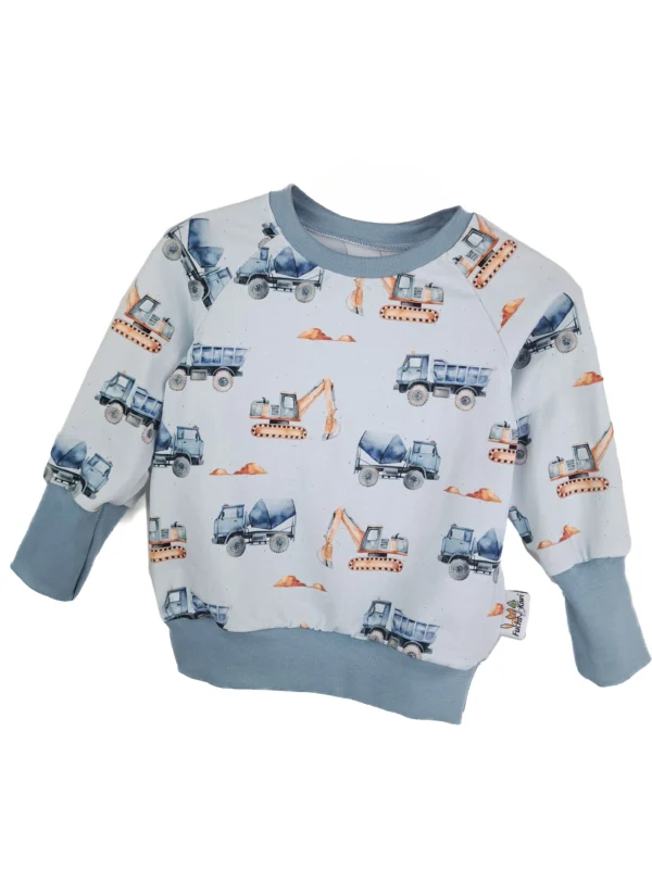 Pullover Baustelle blau