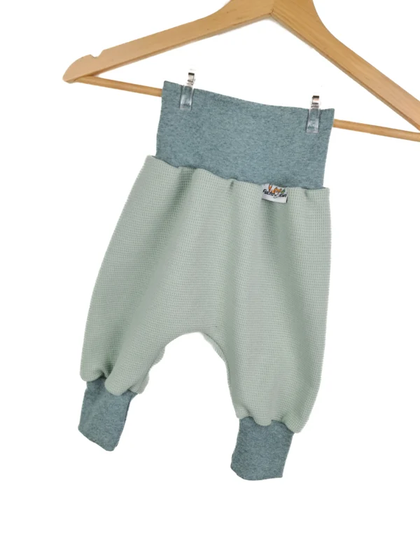 Pumphose Waffeljersey mint