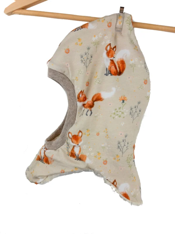 Schlupfmütze Fuchsi creme