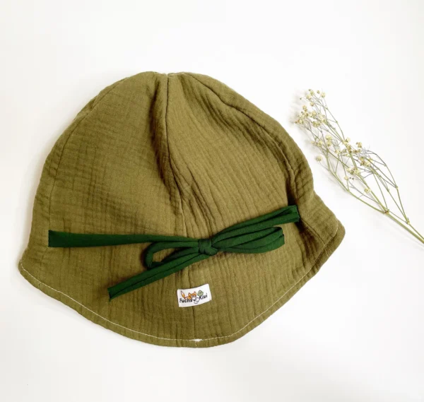 Sommerhut Musselin khaki – Bild 2