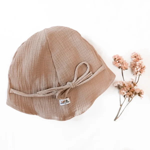 Sommerhut Musselin beige – Bild 2