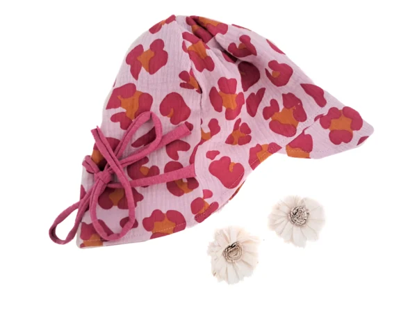 Sommerhut Musselin Leo pink