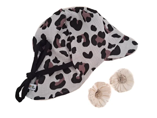 Sommerhut Musselin Leo schwarz