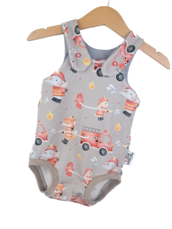 Sommerstrampler Feuerwehrtiere