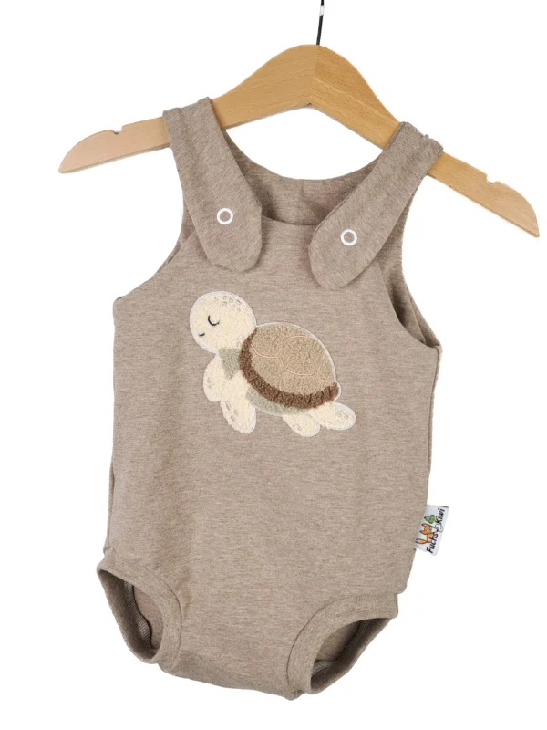 Sommerstrampler Schildkröte-Patch sand