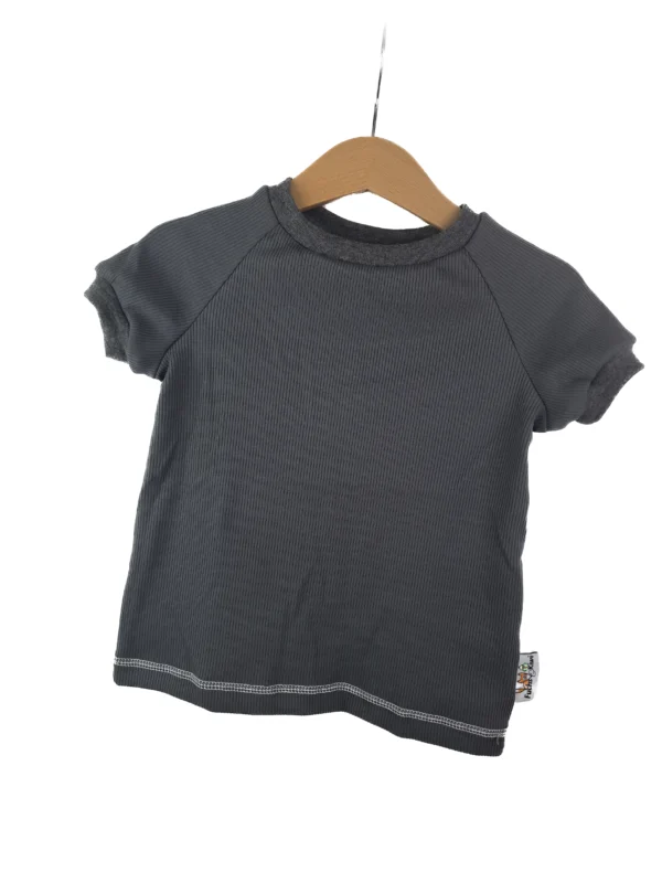 T-Shirt Feinripp Anthrazit