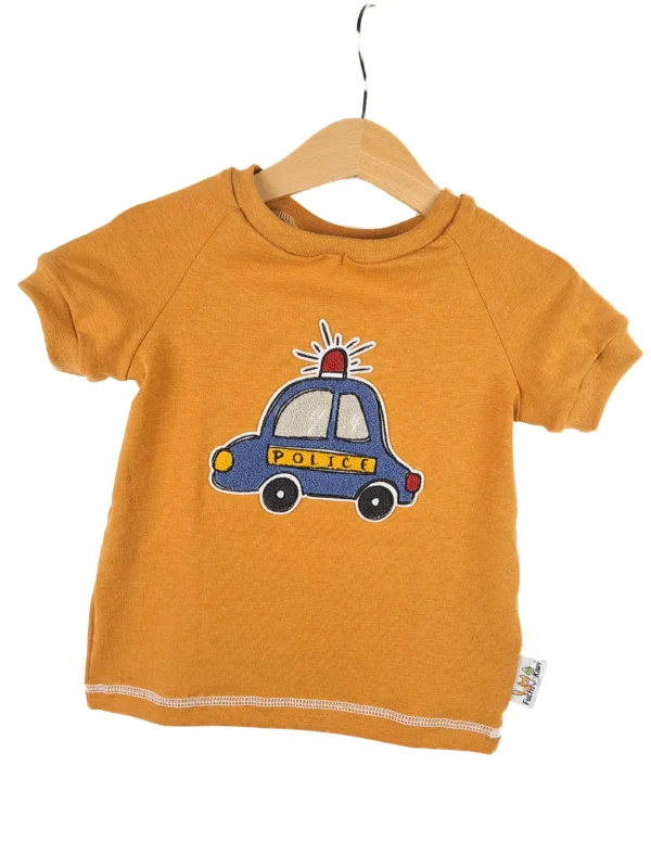 T-Shirt Polizei-Patch senfgelb