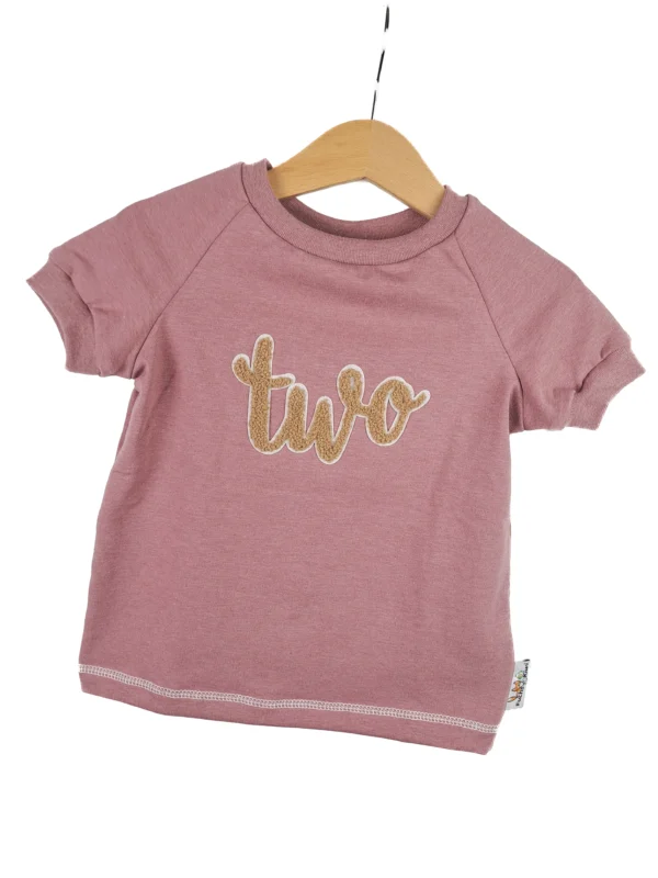 T-Shirt Two-Patch rosa